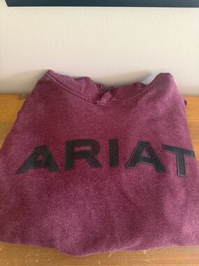 Ariat Burgundy Hoodie with Black ARIAT Logo